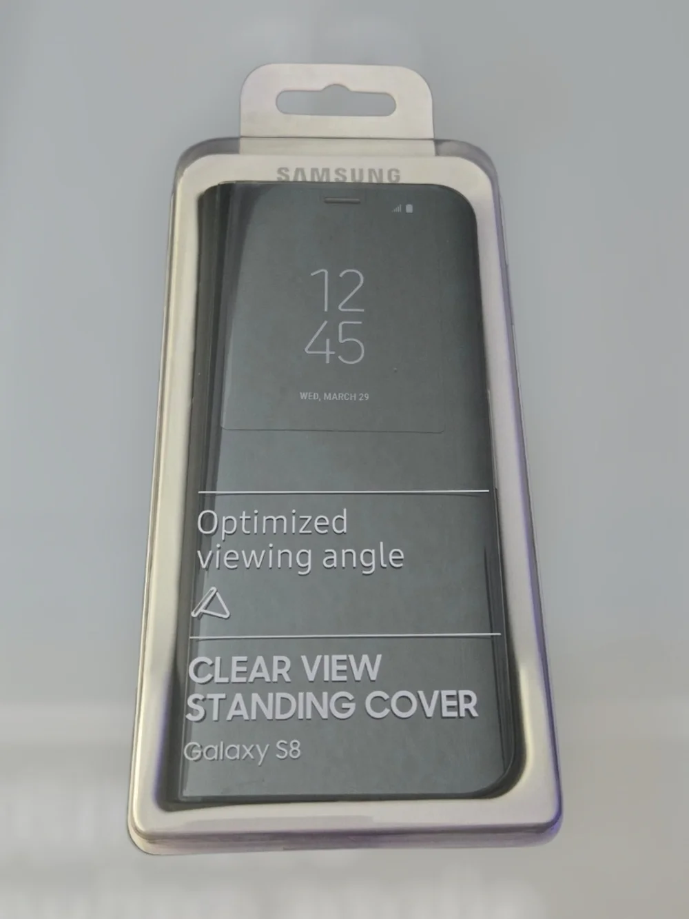 Samsung Clear View Standing Cover Case - Black